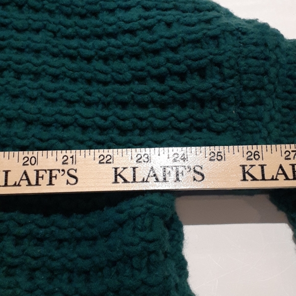 FREE PEOPLE Chunky Knit Sweater Color saturated Teal Green - Picture 6 of 6